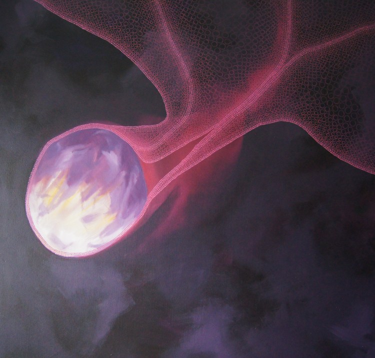 Meteor, oljemaleri av Hilde Søndrol