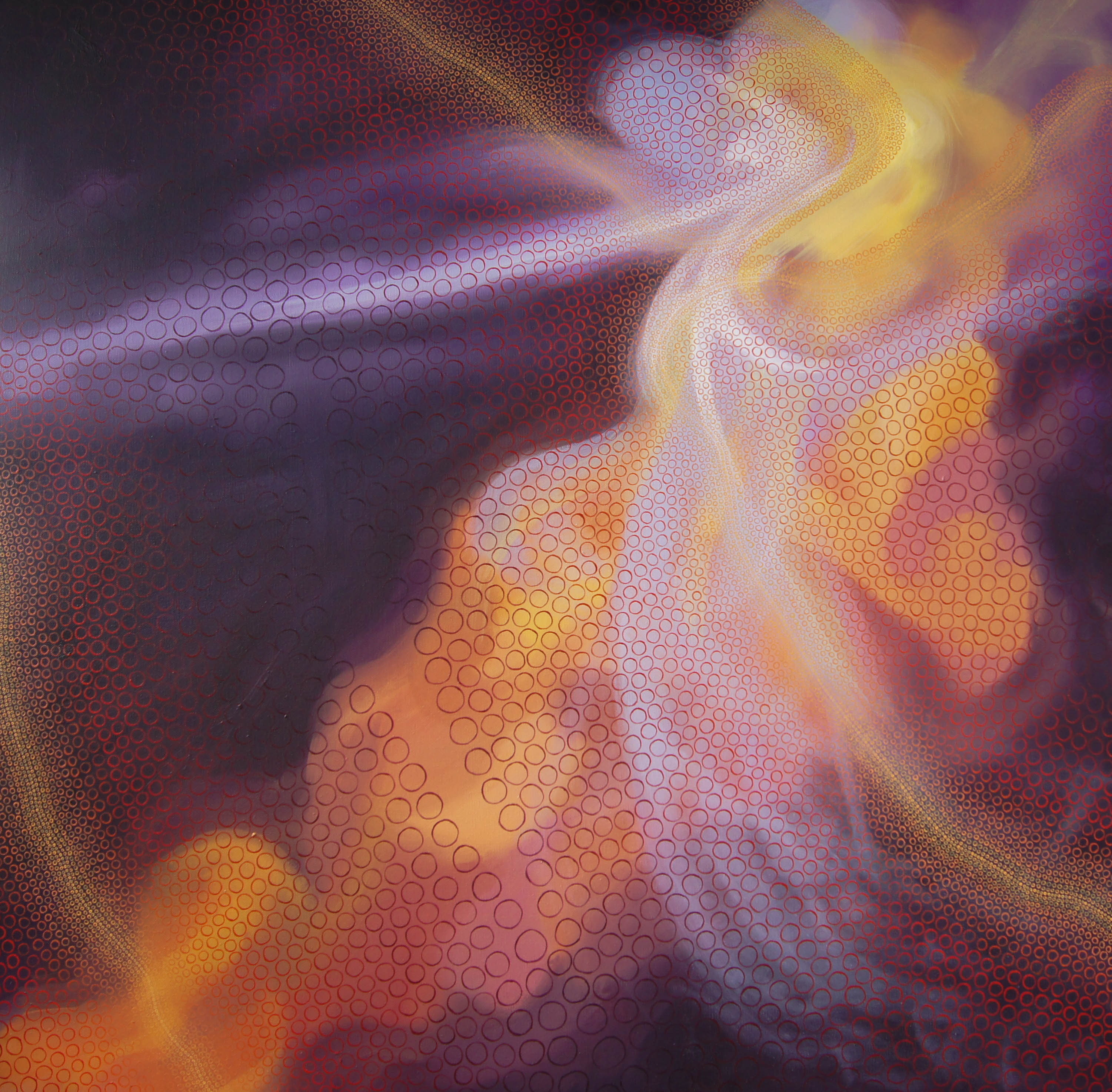 Cygnus Loop Supernova Remnant, oljemaleri av Hilde Søndrol