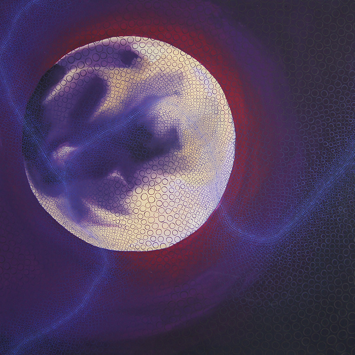 The Moon 2, oljemaleri av Hilde Søndrol